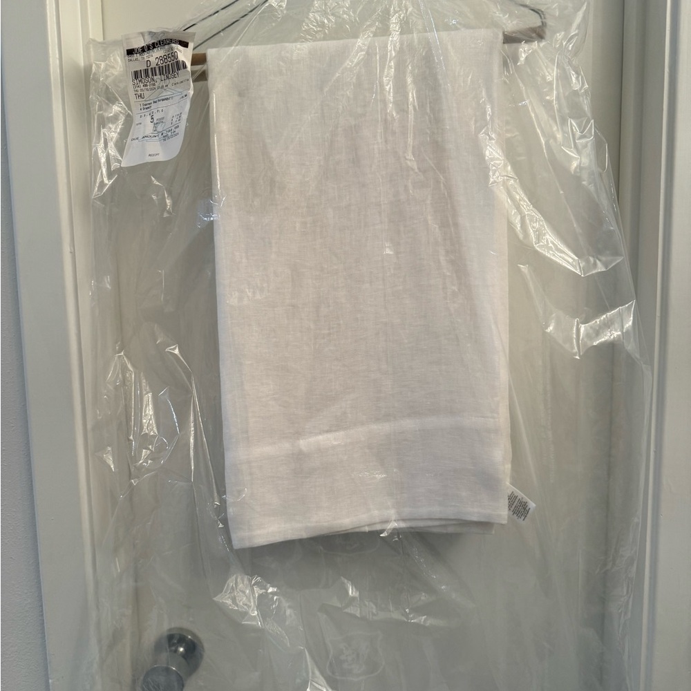 West Elm Ivory Linen Curtains, Set of 2